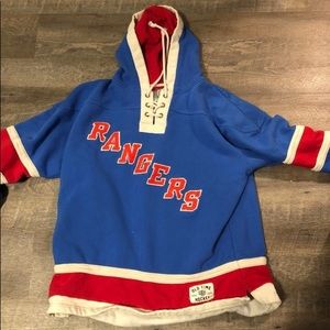 New York Rangers Lace-up Hoodie
